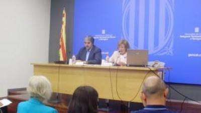 M.Àngels Gonzàlez, va presentar les novetats del curs escolar, acompanyada del delegat del Govern, Quim Nin INFOCAMP