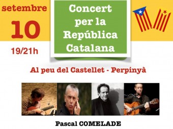 Cartell del concert a Perpinyà.