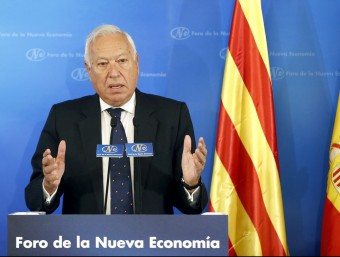 El ministre , ahir, al fòrum que va tenir lloc ahir a Barcelona ANDREU DALMAU (EFE)