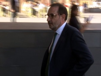 Imatge obtinguda d'un vídeo amb l'exconseller i candidat d'UDC a la Generalitat, Ramon Espadaler, arriba a la Ciutat de la Justícia de Barcelona per declarar com a testimoni pel cas Jordi Pujol Ferrusola ACN