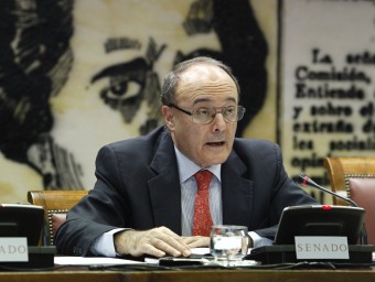 Juan María Linde, durant la seva compareixença ahir al Senat EUROPA PRESS