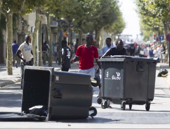 Disturbis per la mort d'un senegalès a Salou, el dia 11 d'agost passat JOSÉ CARLOS LEÓN