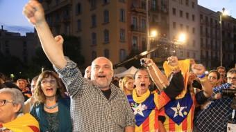 Els seguidors de Junts pel Sí celebren els resultats al Born, a Barcelona ANDREU PUIG