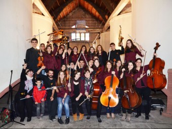 Membres de l'Orquestra durant la III Festa de la Música de l'Espluga de Francolí el passat mes de novembre ENRIC MERCADÉ