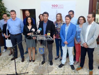 L'alcalde i els regidors del PSOE valoren els 100 primers dies de govern. EL PUNT AVUI