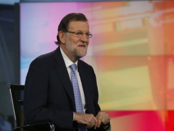 El president del govern espanyol, Mariano Rajoy, en un moment de l'entrevista EFE