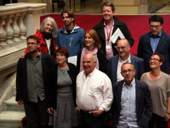Els onze diputats de Catalunya Sí que es Pot, aquest divendres, al Parlament ACN