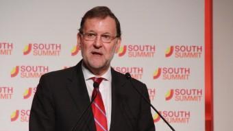 El president del govern espanyol, Mariano Rajoy, aquest dimecres al South Summit, a Madrid ACN