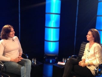 Dominique Heathcote with Nicole Millar on EL PUNT AVUI TV