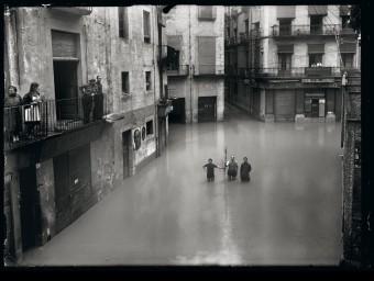 Imatges de les inundacions de l'any 1940 CRDI Ajuntament de Girona Foto Lux