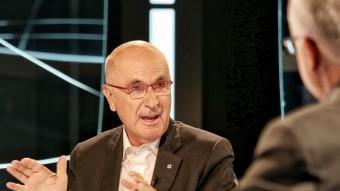 El líder d'UDC, Josep Antoni Duran i Lleida, durant l'entrevista a El Punt Avui TV ANDREU PUIG