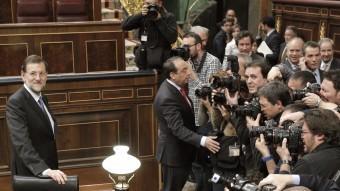 Mariano Rajoy durant la investidura, el desembre del 2011 efe