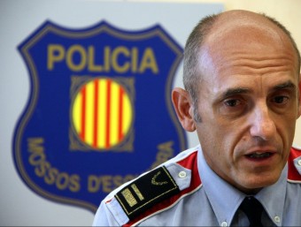 L'intendent Jaume Morón, cap de l'ABP dels Mossos al Tarragonès, aquest dimecres en roda de premsa a la comissaria de Campclar, a Tarragona ACN