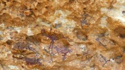 Una de les escenes de les pintures rupestres d'Ulldecona, declarades Patrimoni Mundial per la Unesco. ARXIU/ J.F
