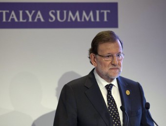 El president del govern espanyol, Mariano Rajoy, aquest diumenge a la cimera del G20, a Antalya EFE