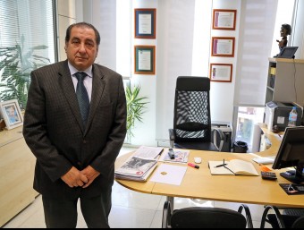 Facundo Rojo, director general de Víntegris, al seu despatx.  JUANMA RAMOS