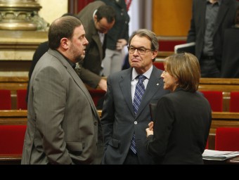 Junqueras, Mas i Forcadell, aquest dijous al Parlament ORIOL DURAN