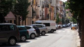 Una imatge del carrer Camprodon d'Arbúcies, al juliol. L'ajuntament acabarà les obres a l'abril MANEL LLADÓ