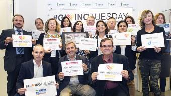 Algunes de les organitzacions sense ànim de lucre que participen en aquesta primera edició a Catalunya del #GivingTuesday nascut als Estats Units EL PUNT AVUI