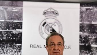 Florentino Pérez, en la roda de premsa que va fer dilluns a Madrid EFE
