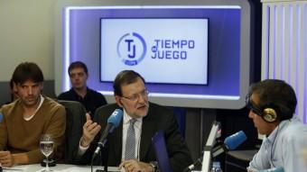 Mariano Rajoy dimecres en el programa de la COPE en què va participar. EFE