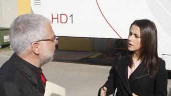 Inés Arrimadas, cap del grup de Cs al Parlament, parla amb el director d'‘El Punt Avui', Xevi Xirgo, als estudis d'El Punt Avui TV ORIOL DURAN
