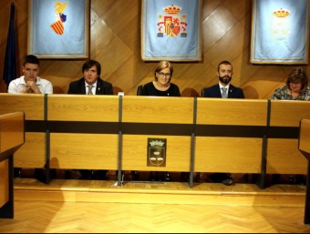Presidència del plenari de l'Ajuntament de Borriana. EL PUNT AVUI