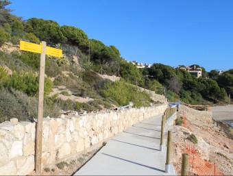 Camí de ronda d'Altafulla , situat a la zona dels Munts, que es va arranjar l'any passat INFOCAMP