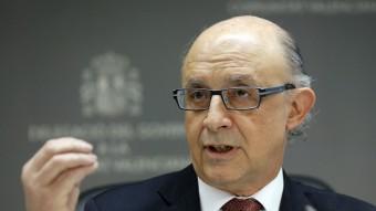 El ministre espanyol d'Hisenda, Cristóbal Montoro, aquest dimecres a València EFE
