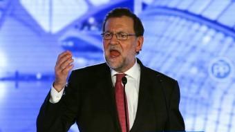 Rajoy, durant el míting final a València ACN