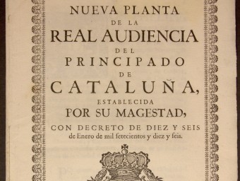 The Nova Planta decrees. 