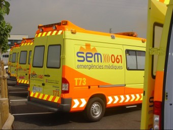 Ambulàncies del Servei d'Emergències Mèdiques, en una imatge d'arxiu EL PUNT AVUI