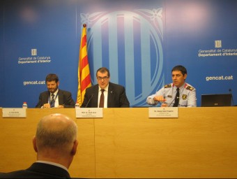 Jordi Jané en la roda de premsa d'ahir EUROPA PRESS