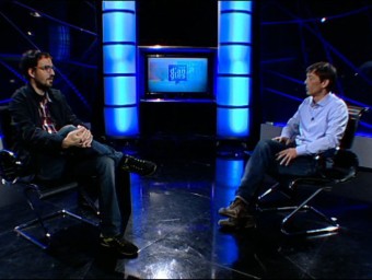 Toni Bellido talking to Neil Stokes on El Punt Avui TV. /  ARCHIVE