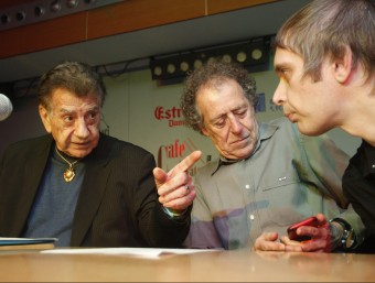 Frank Dubé, Max Sunyer i Alex Carretero, de Guerssen Records, fa uns dies al Conservatori del Liceu ORIOL DURAN