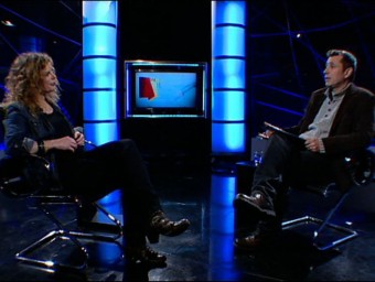 Katherin Wermke with Barney Griffiths on El Punt Avui TV. /  ARCHIVE