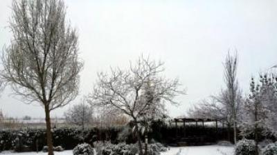 Imatge de la població de Preixens (Noguera), emblanquinada per la neu ACN