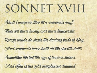 Shakespeare's most famous sonnet