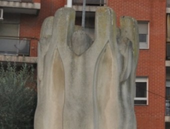 Monument a Mollerussa commemorant la seva capitalitat de la sardana per al 2016.