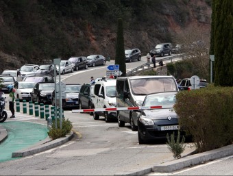 Els accessos per carretera al monestir de Motserrat van patir cues ahir ACN