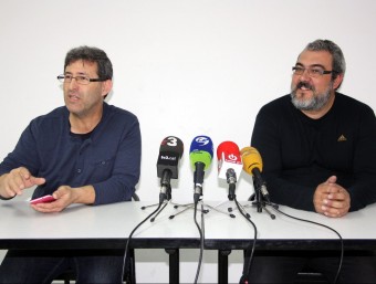 Els integrants del col·lectiu veïnal d'Amposta van presentar el projecte ahir. ACN