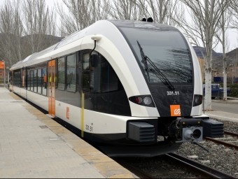 Imatge d'un dels nous vagons que ha de cobrir la línia Lleida-la Pobla. S. MIRET/ACN