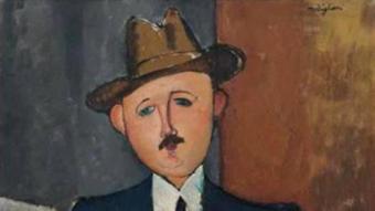 L'obra 'L'home assegut amb un bastó', d'Amedeo Modigliani