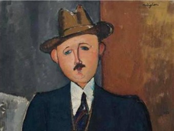 L'obra 'L'home assegut amb un bastó', d'Amedeo Modigliani