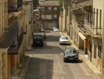 Un carrer de Sant Jaume , sense senyals a les cruïlles, en una foto d'arxiu. R. E