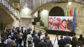 Presentació del vídeo promocional de la Generalitat. EL PUNT AVUI