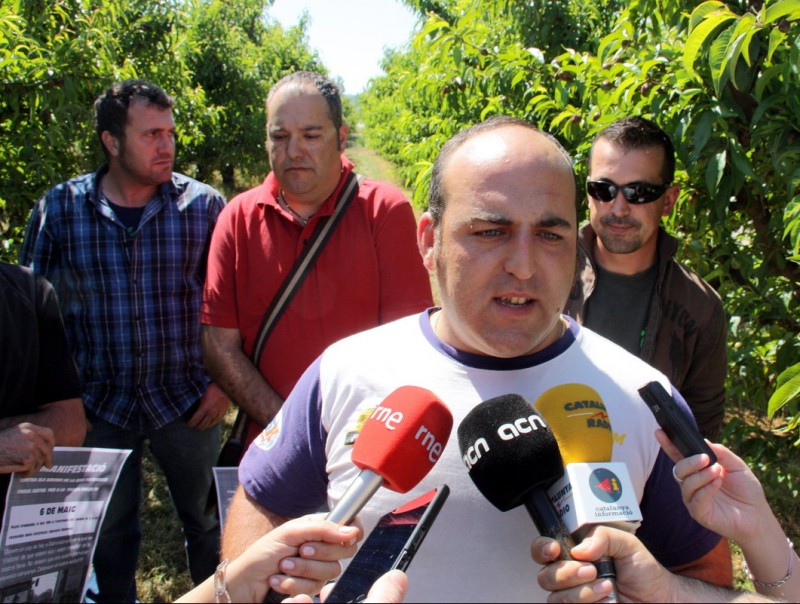 Jonathan Sanjuan és el portaveu del Grup de Pagesos Manifestants , que convoca la tractorada de demà ACN