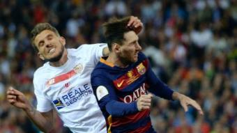 Carriço contra Messi al Calderón. AFP