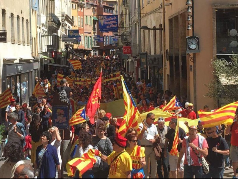 Manifestació a Perpinyà del comité “Oui au Pays Catalan”. CDC