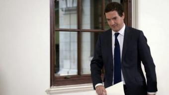 Osborne, dirigint-se a fer la declaració per calmar els mercats REUTERS